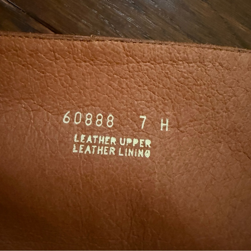 J. Crew Tan Italian Leather Heeled Boots 7.5 - Picture 8 of 9